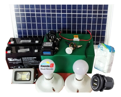 Planta Panel Solar Usb, Bombillos Led ¡kit Hágalo Ud Mismo!