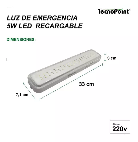 Luz Emergencia 60 Leds Luces Recargables Con Conector A 220v