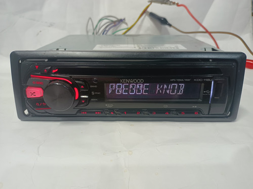 Autoestereo Kenwood Kdc-118u Cd, Mp3 Usb Aux Usado. 