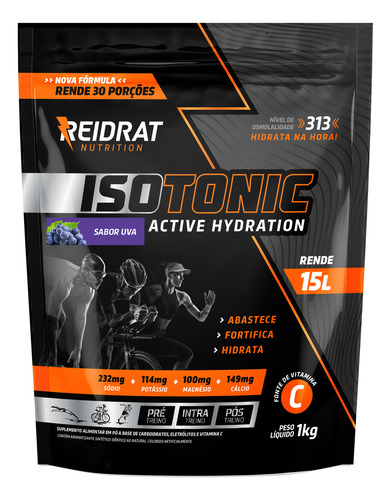 Isotônico Reidrat Power Uva - 1 Kg Para 12 Litros