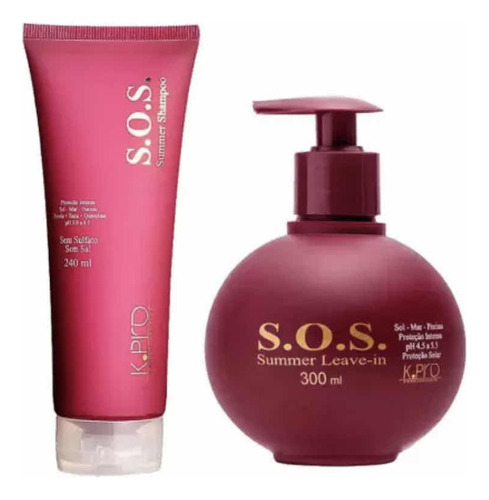 Kit Sos Summer K.pro Shampoo 240g + Leave-in 300ml