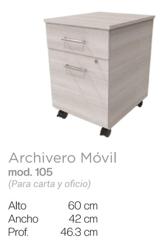 Archivero Móvil Con Cerradura 