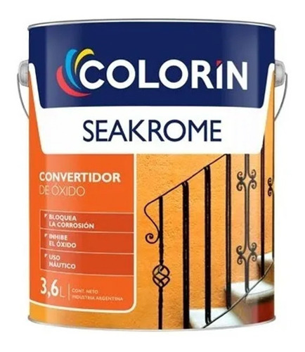 Colorin Seakrome Convertidor De Oxido Naranja 3.6 L Ogus