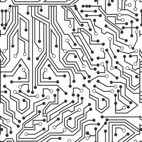 Imagem 1 de 2 de Papel De Parede Adesivo Casual Informatica Preto 310x58cm