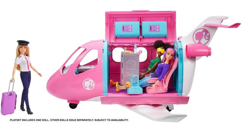Barbie Estate Adventure Jet com boneca