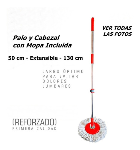 Imagen 2 de 4 de Palo Completo Para Centrifugas Giratorias Mopas Reforzado
