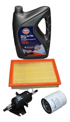 Kit 3 Filtros + Aceite Gulf 10w40x4l Palio Fire 1.4 Fiat