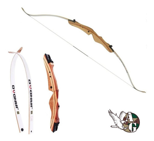 Imagen 2 de 3 de Kit Arco Recurvo Szxl Beginner + Mira + Rest Jandao