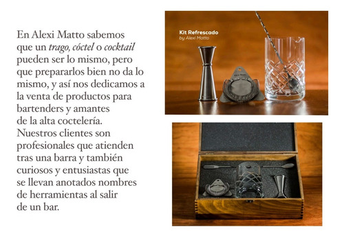 Imagen 3 de 6 de Estuche Porta Herramientas De Cocteleria Y Cocteleras