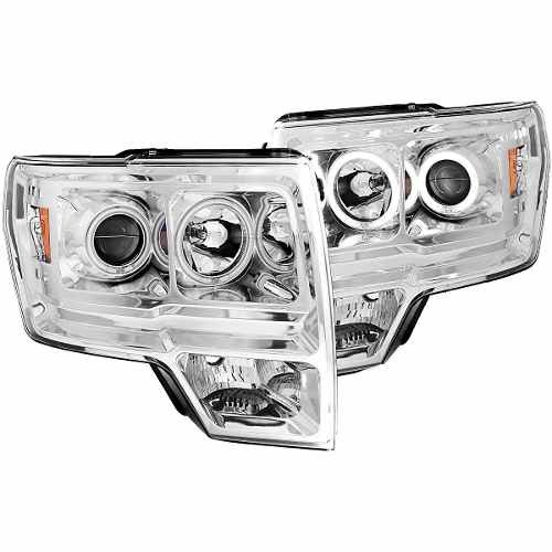 Fd F-150 09-12 Projector H.l Halo L.e.d Chrome(ccfl)