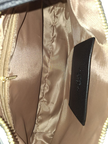 Bolso De Mano Ajustable Mujer Elegancia Hobo Juvenil Negro Lisa Oro Negro