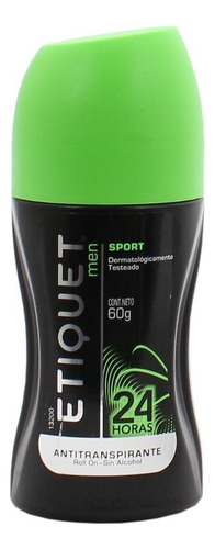 Desodorante Rollon Antitranspirante Variedad Men Etiquet 60g Fragancia Sport