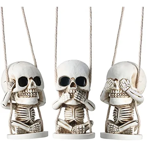 Juego De Accesorios Para Decoración De Calaveras Góticas Par
