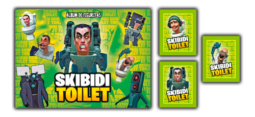 Album Skibidi Toilet: Pack Album + 60 Sobres - Original