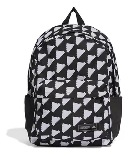 Mochila adidas Classic Box Graphic Negro Y Blanco De Hombre