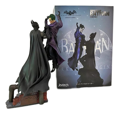 Figura De Colección Batman Vs Joker Guason Estatua 28cm