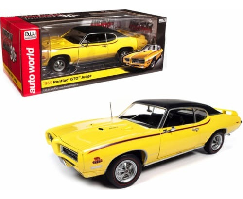 Auto World 1969 Pontiac Gto Judge 1/18 Amarillo