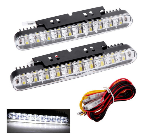 2 Unids 30leds Coche Luz Diurna Drl Luz Del Día Con