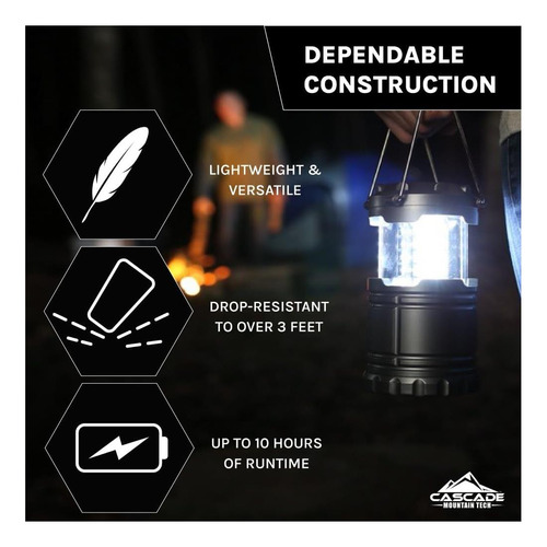 Cascade Mountain Tech 100 Lumen Pop -up Led Lanterna Com À 2