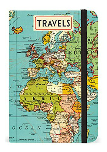 Cuadernos - Cavallini Papers & Co. Notebook Vintage Map 256 