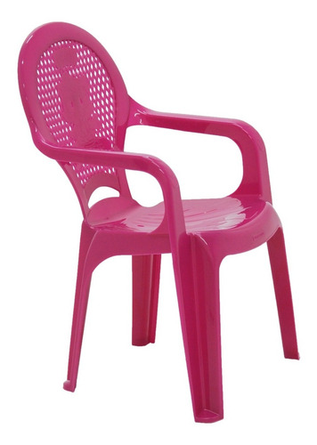 Cadeira Com Braços Catty Estampada Rosa Tramonti 92264060
