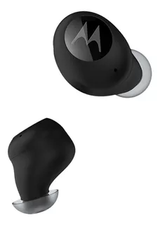 Auricular in-ear gamer inalámbrico Motorola Moto Buds 150 negro con luz LED