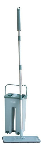 Mop Flat Balde 6 Litros Com 2 Refis Com Cabo Extensível Inox