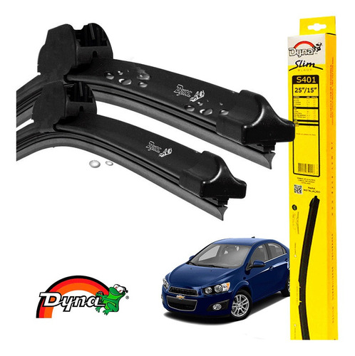 Kit Limpador Parabrisas Gm Sonic 2012 A 2014 Dyna Original