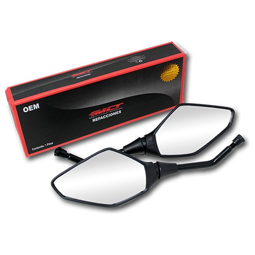 2 Pzs Juego De Espejos Italika 150z/250z Negro F10010201