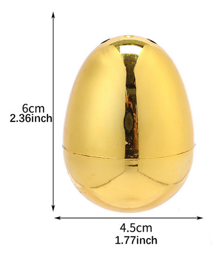 Huevos De Pascua Dorados Con Conejos For Rellenar 16 Piezas