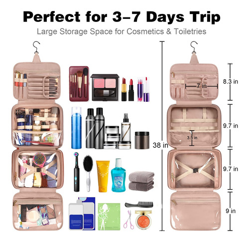 Cosmetiquera De Viaje, Bolsa De Maquillaje Con Gran