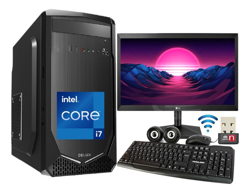 Cpu Computador Core-i7 12va Ssd 1000gb/16gb/led 20/wif/i3/i5