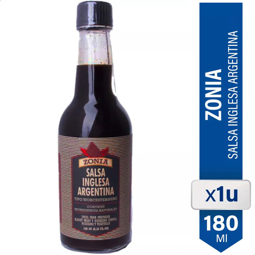 Salsa Inglesa Argentina Zonia Aderezo Tragos - 01almacen