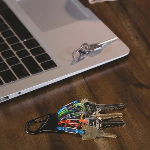 Llavero Keyrack Locker® S-biner® Plastic Clips Traslucidos