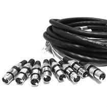 Comprar Multicabos Com Conectores Xlr 8 Vias Cirilo Cabos, 20 Mt