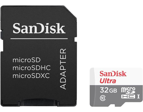 Imagen 2 de 4 de Memoria Sandisk Sdsqunr-032g-gn3ma Ultra C/adaptador Sd 32gb