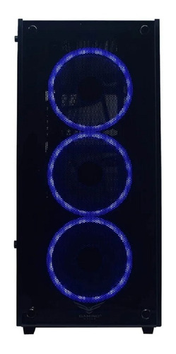 Gabinete Gaming Naceb Technology Player Crystal Case Atx Color Negro