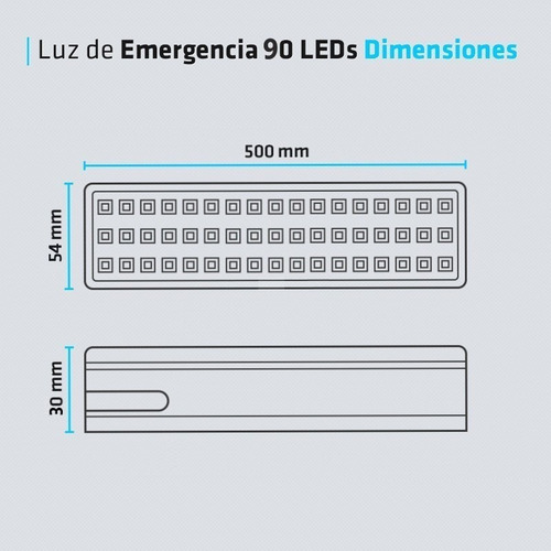 Luz De Emergencia 90 Led Luces Recargable 8-10 Horas