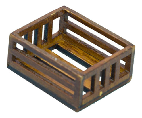 4 Paquete De 2-6 Cajas De Madera Para Casa De 3,7x3,1x1,6 Cm