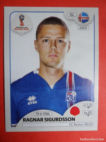 Lámina Album Mundial Rusia 2018 / Ragnar Sigurdsson 296