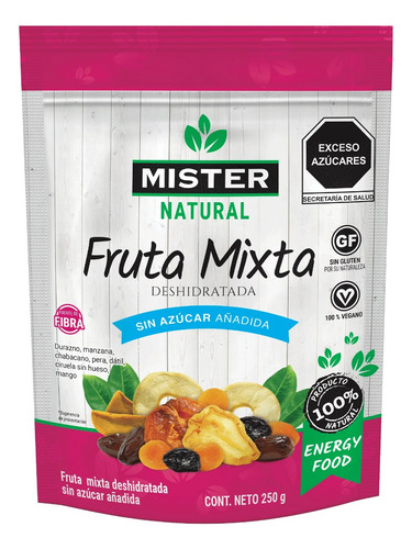 Mix De Fruta Deshidratada Sin Azúcar Añadida Mister 250 G