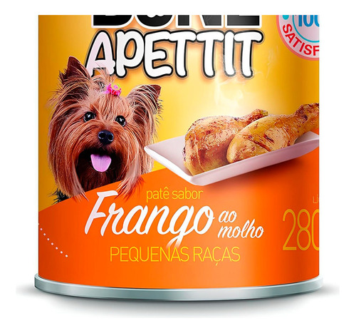 Bone Apettit Lata Frango Peq Porte 280g