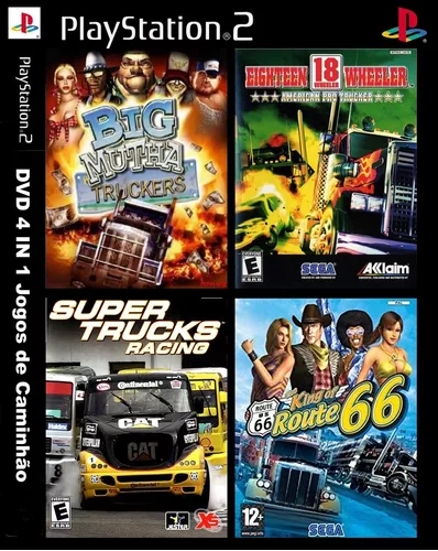 Jogos De Caminhão 4 Em 1 Dvd Super Truck Games Playstation 2