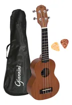 Comprar Ukulele Giannini Soprano Guk-21 Ws Sapele Acústico Com Capa