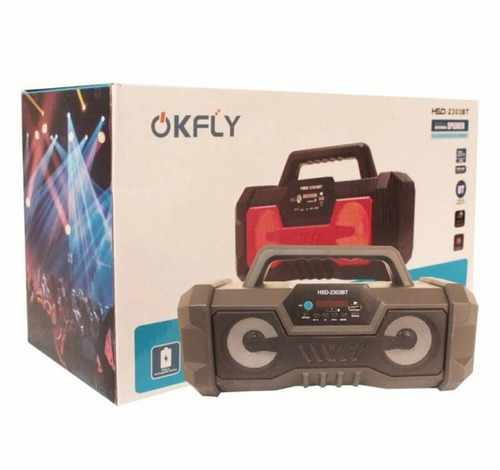 Parlante Bluetooth Okfly Usb-fm-aux Micro Sd 20wt Recargable