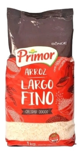 Arroz Primor Largo Fino 10 Paquetes X1kg 