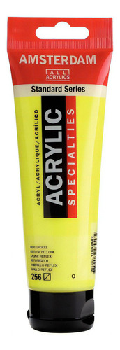 Acrílico Amsterdam Serie Standard 120ml Colores Especiales Color 256 Amarillo Reflex