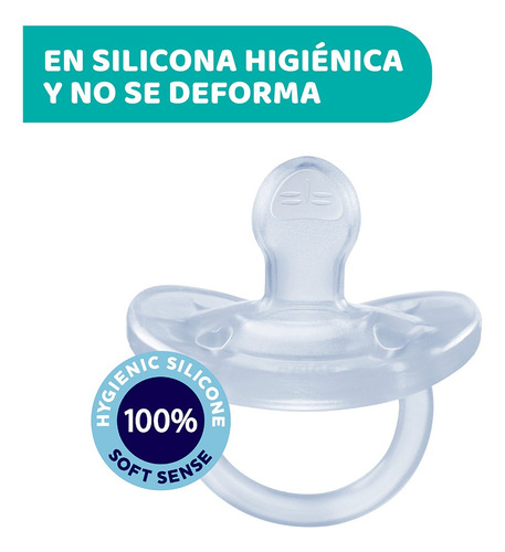 Chupete Suave Physio Soft De Silicona 16-36m Azul Período De Edad 16-36 Meses
