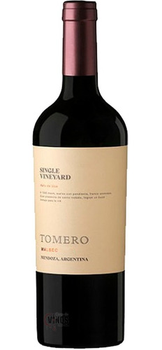 Vino Tomero Single Vineyard Malbec 750 Ml