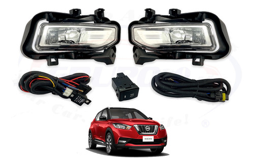 Kit Faros Niebla Auxiliares Nissan Kicks 2017 Al 2020 Nuevo